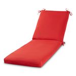 Greendale Home Fashions Outdoor Reversible Chaise Lounge Chair Cushion, Fire