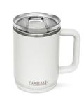 CamelBak Thrive Leak-Proof 16 oz Mug, Insulated Stainless Steel - for Travel, Coffee, Tea, hot Beverages - Spill Proof - Cup-Holder Compatible, White