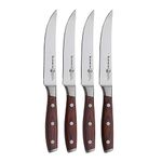 Messermeister Avanta 5” Fine Edge Steak Knife Set - German X50 Stainless Steel - Rust Resistant & Easy to Maintain - Includes 4 Steak Knives