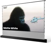 AWOL VISION 100" Motorized Rising Matte White Projector Screen for Long Short Ultra Short Throw Projector, Floor Stand Indoor Outdoor Theater Screen, 170°+ Viewable 4K/8K Ultra HD MW-F210