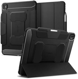 Spigen Rugged Armor Pro Coque Compatible avec iPad Pro 13 Pouces 7ème Génération M4 (2024) [Rangement de Stylo] - Noir