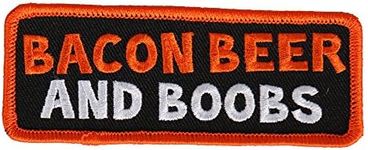 Hot Leathers Unisex-Adult Bacon Beer and Boobs Patch (Multicolor, 4" x 1")