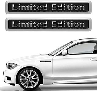 Grevosea 2 piezas 3D coche edición limitada logotipo pegatinas plata metal coche emblema insignia coche coche para auto moto motocicleta ventana puerta PC Tablet portátil accesorios tuning regalo