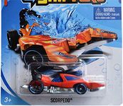 Hot Wheels Die Cast Color Shifters Scorpedo Red, Kid