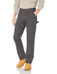 Carhartt Men's Rugged Flex Relaxed Fit Duck Dungaree Pant, Gravel, 34W x 32L