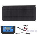 CCYLEZ 600W 18V Solar Panel Kit, 100A Portable Battery Charger Kit with Low Light Efficiency, Suitable for Car Batteries, Cars, RVs, Ships, Airplanes