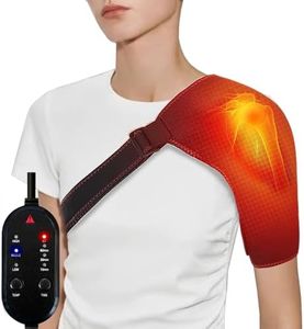 Heated Shoulder Wrap, Rotator Cuff Heating Pad for Men Women, with 3 Adjustable Temperature Levels, Shoulder Heating Pads for Pain Rotator Cuff Frozen Shoulder with AC Adapter