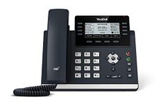 Yealink SIP-T43U Feature Rich IP Power over Ethernet Corded Phone with Optima HD Voice Technology and 3.7 Inch LCD Graphical Display with Backlight (360 x 160 Pixel) - Black