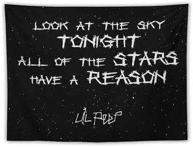 DOBOER Lil Peep Tapestry for College Dorm, Bedroom And Living Room Home Decor 60"x80", Love Rapper Hip Hop Wall Tapestries Hanging for Gifts