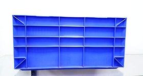 Nilkamal Plastic Multipurpose Jumbo Crates-6545315 Ch (650X450X315Mm Finish Color -Blue) Square