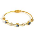 SHONA’S STYLE Evil Eye Bangles for Women, Anti Tarnish Bracelet for women, Stylish Magnet Bracelet Kada for Women and Girls, Accessories Jewellery for Women and Girls