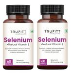 Trufitt Selenium Capsules 40mcg + Vitamin E 10mg, With Green Tea Extract- Optimal health, antioxidant supplement with superior absorption (120 Capsules)…