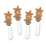 Mr. Spreader 4-Piece Sea Star Resin Cheese Spreader