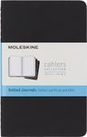 Moleskine Cahier Journal, Soft Cover, Pocket (3.5" x 5.5") Dotted, Black, 64 Pages (Set of 3)