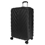 Rocklands London Lightweight 4 Wheel ABS Hard Shell Luggage Suitcase TSA Lock - ABS 16 (Black, Large (H76xW51xD29 cm))