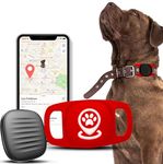 GBVP Dog Tracker Smart Pet Location Tracker with Collar Holder, Personalized Smart Item Finder, MFi Certificated Dog Tracking Device, No Monthly Fee, Works with Apple Find My (iOS Only)