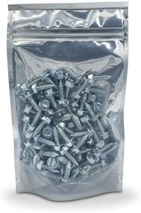 License Plate Screws - Number 14 x 0.75 inch Slotted Hex Head - American (100 Per Pack)