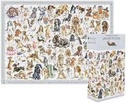 Wrendale Designs by Hannah Dale - A Dog’s Life Jigsaw Puzzle - 1000 Pieces