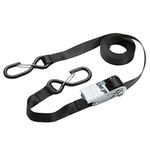 Master Lock 3109EURDAT Certified Ratchet Strap with S Hook, Black, 5m x 25mm Strap