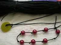 Bundle of 90 Feet Black Waxed Contton Beading Cord 1mm ~ Jewelry Findings ~