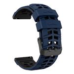 OVERSTEP 22mm Silicone Band Compatible for Garmin Vivoactive 4, Garmin Venu 2, Garmin Forerunner 255/265, Samsung Gear S3 Frontire/Classic Smart Watch, Replacement Quick Released Sport Watch Strap