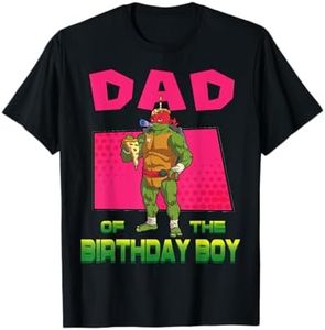 Mademark x Teenage Mutant Ninja Turtles - Raphael Daddy of the Birthday Boy Pizza Theme Party T-Shirt