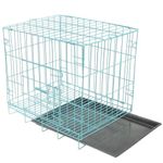 Emily Pets Pet Folding Cage Medium Pet Cage Collapsible Dog Crate with Toilet Suitable for Dog Cat Rabbit Indoor Ourdoor 30 INCH