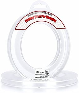 Acejoz Fishing Line Clear, 656FT Clear Fishing Wire for Hanging, 200 Meters 0.3mm Nylon String Supports 17 Pounds, Invisible Fishing Line for Balloon Garland Hanging Decorations Beading and Crafts