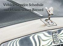 Vehicle Service Schedule and Maintenance Record: Replacement Service History Book