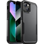 Diaclara Designed for iPhone 13 Case, [with Privacy Screen Protector] [Anti Spy] [Military Grade Drop Protection] Heavy Duty Full-Body Shockproof Phone Case, Black, 901PDIP13BLKBLK1