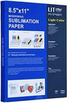 LIT Sublimation Paper 8.5x11 Inch, 100 Sheets 110gsm Heat Press Transfer Paper - for Any Epson Sawgrass Ricoh HP Canon Inkjet Sublimation Printers with Sublimation Ink for Blanks Tumblers Mugs Shirts