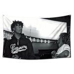 LCFhome Playbois Cartis Tapestry Flag 90x150cm Rapper Tapestry Wall Hanging Living Room Bedroom Dorm Aesthetic Decor