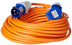 Semloh ML25 Mains Extension Lead, 25 m, Orange