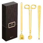 RONXS 3 in 1 Candle Accessory Set, Candle Wick Trimmer Candle Cutter, Candle Snuffer, Candle Wick Dipper with Gift Package for Candle Lover