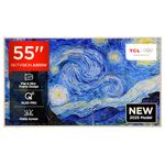 TCL NXTVISION 55A300W-UK QLED PRO 4K Ultra HD TV, 4K HDR PRO, Matte Screen, Smart TV Powered by Google TV (Dolby Vision IQ & Atmos, 144Hz Motion Clarity Pro, compatible with Google Assistant)