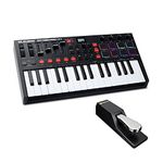 M-Audio Oxygen Pro Mini – 32 Key USB MIDI Keyboard Controller With Beat Pads & SP-2 - Universal Sustain Pedal with Piano Style Action, The Ideal Accessory for MIDI Keyboards