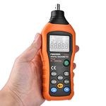 PM6208A Handheld Contact-Type Digital Tachometer Meter Electronic Tachometer Motor Speed Gauge Tester Power Source 4 * 1.5AAA Battery (NOT Included)