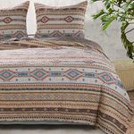 Barefoot Bungalow Phoenix Reversible Quilt Set 3-Piece King/Cal King, Tan