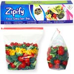 Zipify Pack of 20 Reusable ziplock Pouches for Fridge Storage Zip Locker Pouch for Packing Vegetable Bags Microwave Safe Cosmetic Pouch Travel Pouch 500gms to 1kg BPA Free Plastic Pink