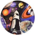 Creative Converting Outer Space Round Paper Dinner Plates, 9" - 8 Pcs.