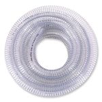 DAVCO 1-1/4" ID x 5 ft PVC Reinforced Tubing With Spiral Steel Wire, High Pressure Flexible Vinyl Hose Heavy Duty Clear Suction Tube,Non-Toxic, Vacuum Dust Collection Pipe