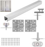 HBL' 2 Pack Bifold Door Hardware Kits, Bi-fold Door Hardware Set with 36 Inch Long Track for Folding Closet and Indoor Use, Heavy Duty and Easy to Install.