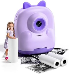 Mandizza Kids Camera Instant Print, Kid Camera with Printer, Kids Digital Camera, Birthday Gifts for 10 Year Old Girl with Print Paper, Girls Toys for Toddler Ages