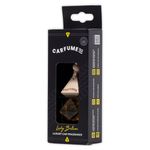 Carfume Lady Billion Car Air Freshener Original | Premium Floral Jasmine & Patchouli Fragrance | Luxury Yellow Recyclable Scented Diffuser For Women - Odour Eliminator - UK Made Car Accessories