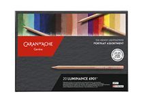 Caran d'Ache 6901 Colouring Pencils Luminance Portrait Assortment 20 Colours, Multi-Colour, 26 x 19 x 2 cm.