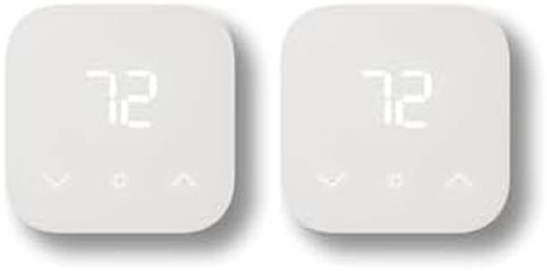 Amazon Smart Thermostat – Save money and energy - Works with Alexa and Ring - C-wire required (Pack of 2)