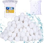 Effie Lancelot 1330g/3 lbs Pool Filter Balls, Pool Filter Sand Eco-Friendly Filter Media for Swimming Pool and Bath Center Bathtubs, Suitable for All Sand Filter Systems(Equals 46kg Pool Filter Sand)