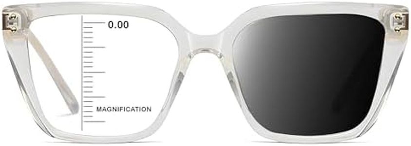 HOOBAY Photochromic Progressive Multifocus Reading Glasses Women,Progressive Readers No Line Quick-Transition Sunglasses (Clear, 2.75, x)