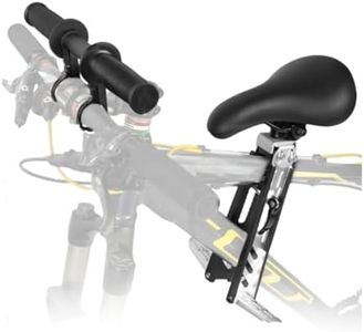 HENYEER Asiento de Bicicleta para Niños,Silla Delantero de Bicicleta con Asiento De Bicicleta Infantil con Asas para Un Agarre Seguro para Niños de 2 A 5 Años,Compatible con Todos Los Adultos MTB