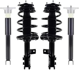 PM Auto Set of 4 Front Quick Complete Strut-Coil Spring Assembly-Rear Complete Shock Absorber Kit Replacement For 2011 2012 Hyundai Elantra